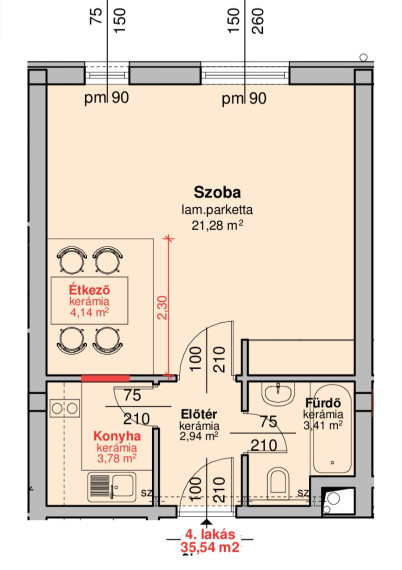 Predaj 1i byt pri vode v centre mesta Mosonmagyaróvár