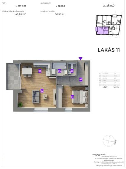 Predaj 2i byt v novom projekte na nábreží v centre mesta Mosonmagyaróvár