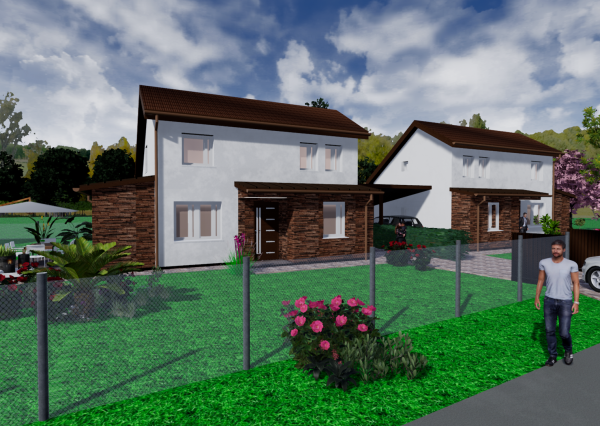 Predaj 4i podkrovný RD (98,62 m2), 296,47 m2 pozemok, Bezenye