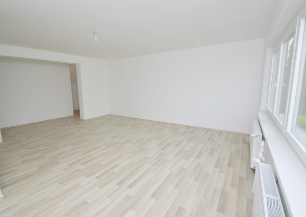 Predaj 3i byt s 260 m2 pozemkom, garážou a pivnicou, Bezenye