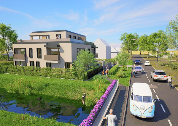Projekt bývania na nábreží v centre mesta Mosonmagyaróvár